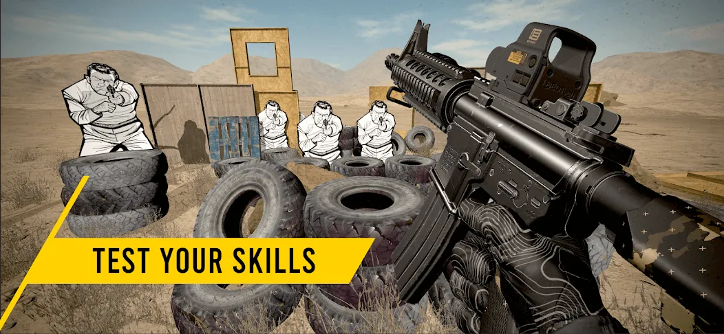 GUNSIM - 3D FPS Shooting Guns (ГУНСИМ) [МОД: Много монет, Открытые уровни и Мега MOD] Screenshot 2