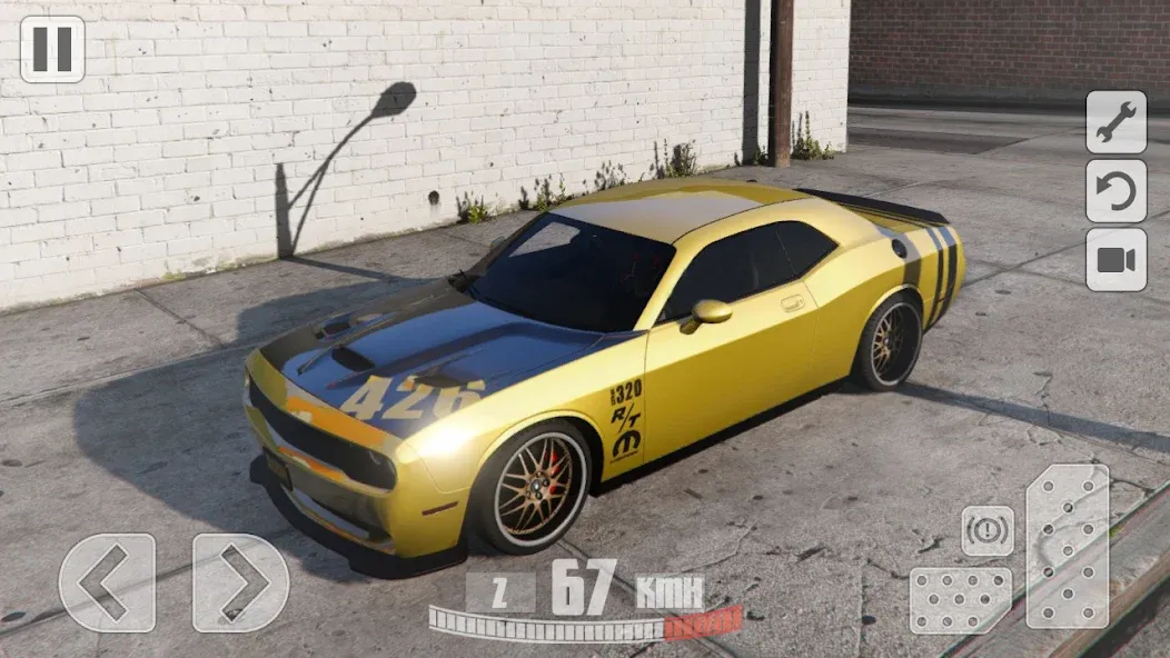Simulator Dodge Demon Parking (Симулятор парковки  ) [МОД: Много денег, Монет и Все открыто] Screenshot 3