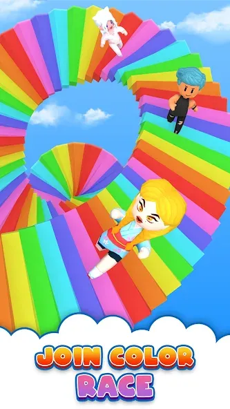 Fall Party.io: Match Race [МОД: Все открыто, Дополнительные деньги и Меню MOD] Screenshot 1