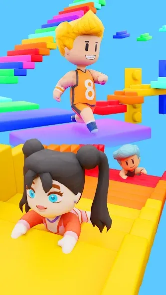 Fall Party.io: Match Race [МОД: Все открыто, Дополнительные деньги и Меню MOD] Screenshot 3