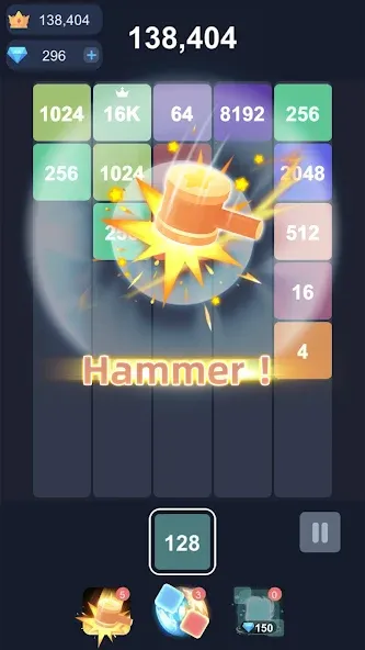 2048™ Merge Block Puzzle (Слияние блочных головоломок) [МОД: Много монет, Открытые уровни и Мега MOD] Screenshot 3