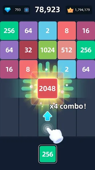 2048™ Merge Block Puzzle (Слияние блочных головоломок) [МОД: Много монет, Открытые уровни и Мега MOD] Screenshot 4