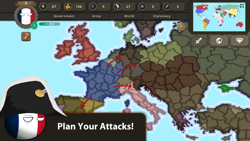 Countryballs at War (Кантриболс эт вор) [МОД: Много денег, Монет и Все открыто] Screenshot 4