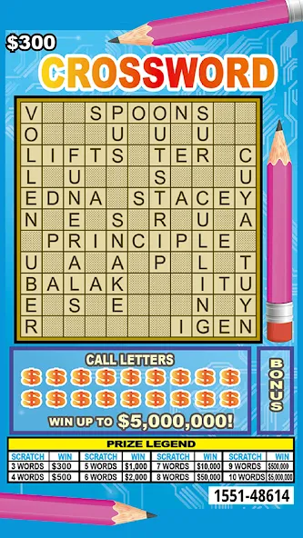 Scratch Off Lottery Scratchers [МОД: Бесконечные деньги, Монеты и Мега MOD] Screenshot 1