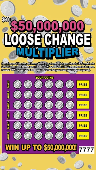 Scratch Off Lottery Scratchers [МОД: Бесконечные деньги, Монеты и Мега MOD] Screenshot 2
