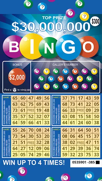Scratch Off Lottery Scratchers [МОД: Бесконечные деньги, Монеты и Мега MOD] Screenshot 3
