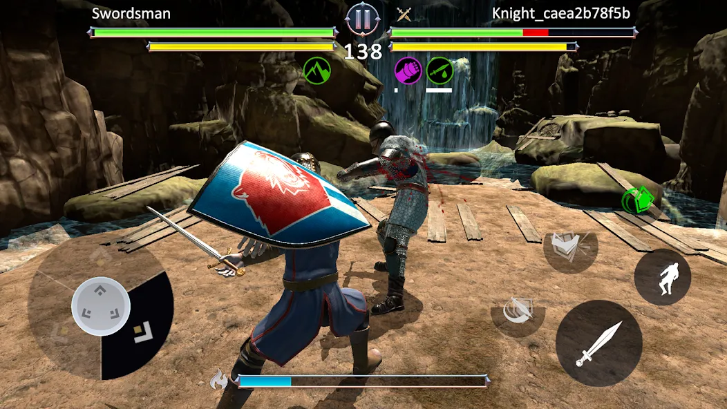 Knights Fight 2: New Blood (На русский язык это будет Найтс Файт 2) [МОД: Меню, Бесконечные монеты и Открытые уровни] Screenshot 1