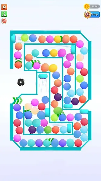 Bounce and pop - Puff Balloon [МОД: Много денег, Монет и Все открыто] Screenshot 3