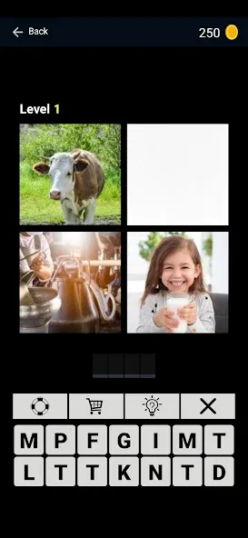 Puzzle: 4 pics 1 word offline [МОД: Меню, Бесконечные монеты и Открытые уровни] Screenshot 3