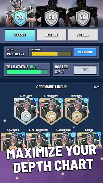 Blitz Football Franchise 2024 (Блиц Футбол 2023) [МОД: Деньги, Монеты и Меню MOD] Screenshot 4