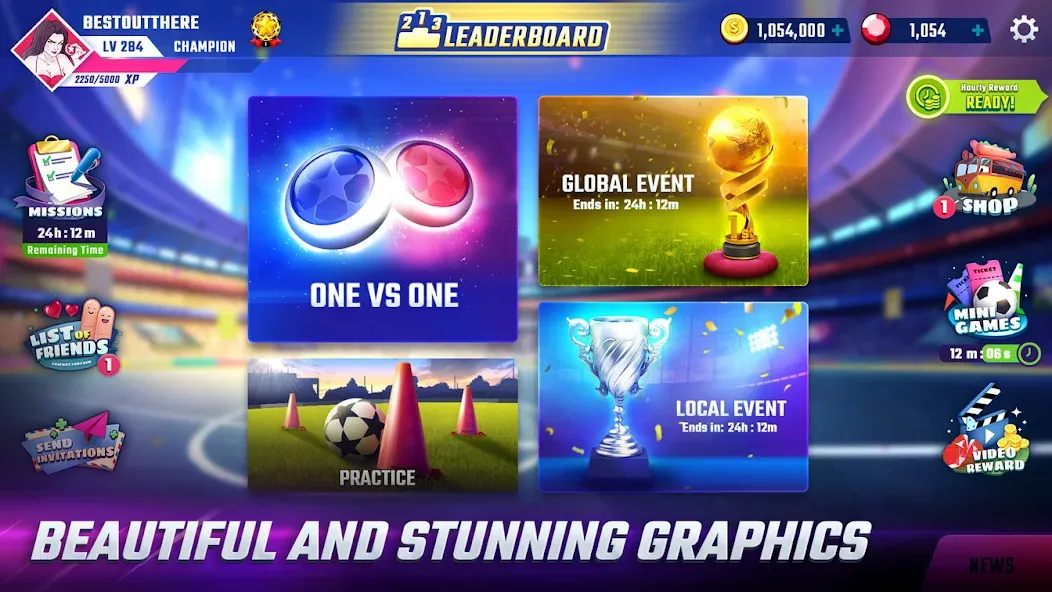 Football Stars (Футбольные звезды) [МОД: Бесконечные деньги, Монеты и Мега MOD] Screenshot 3