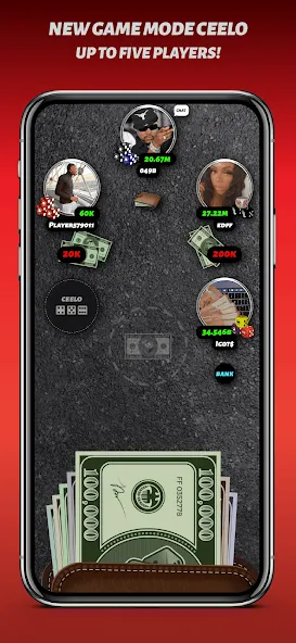 Phone Dice™ Street Dice Game (Фон Дайс Стрит Дайс Гейм) [МОД: Меню, Бесконечные монеты и Открытые уровни] Screenshot 3