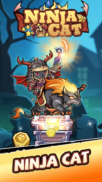 Ninja Cat - Idle Arena (Крейзи Ниндзя Кэт) [МОД: Деньги, Монеты и Меню MOD] Screenshot 1