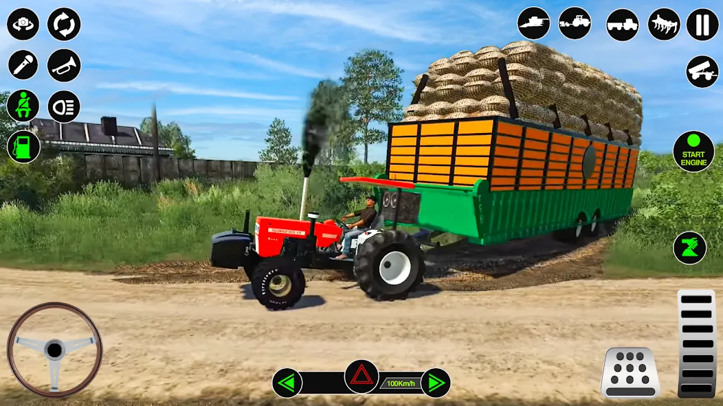 Farming Tractor Simulator Game [МОД: Деньги, Монеты и Меню MOD] Screenshot 1