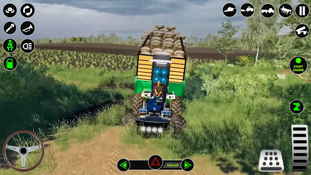 Farming Tractor Simulator Game [МОД: Деньги, Монеты и Меню MOD] Screenshot 4