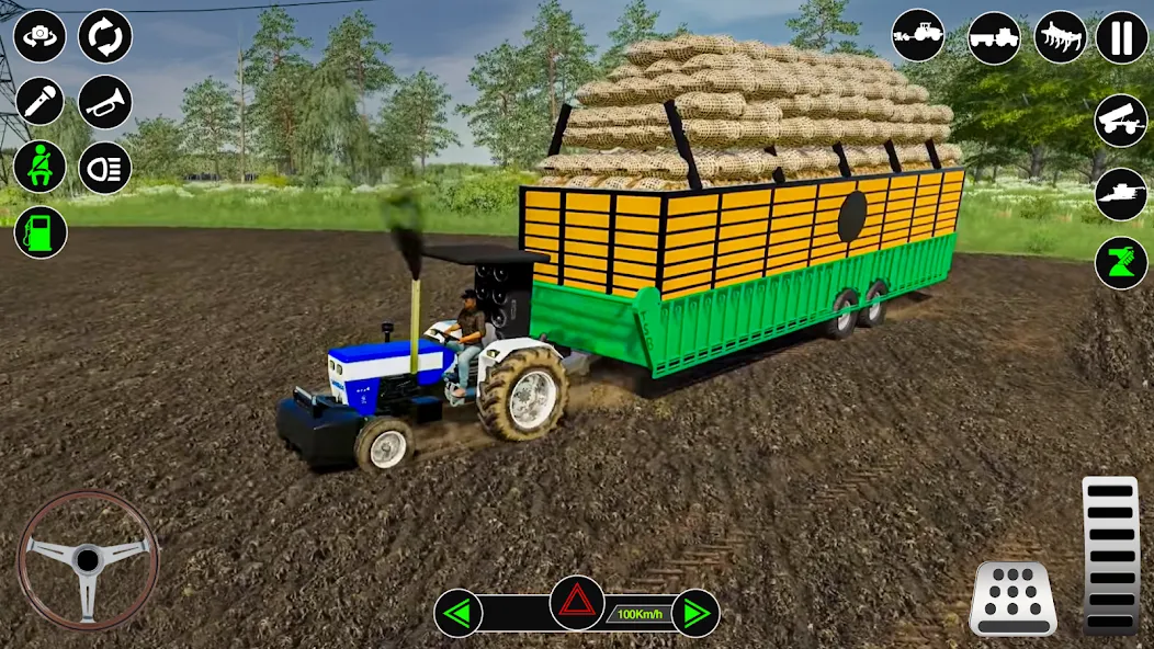 Farming Tractor Simulator Game [МОД: Деньги, Монеты и Меню MOD] Screenshot 5