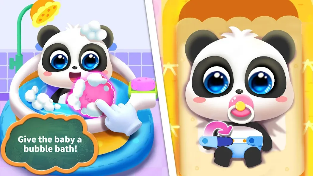 Baby Panda Care [МОД: Много монет, Открытые уровни и Мега MOD] Screenshot 1