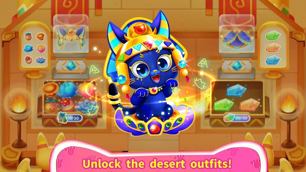 Little Panda's Cat Game [МОД: Бесконечные деньги, Монеты и Мега MOD] Screenshot 5