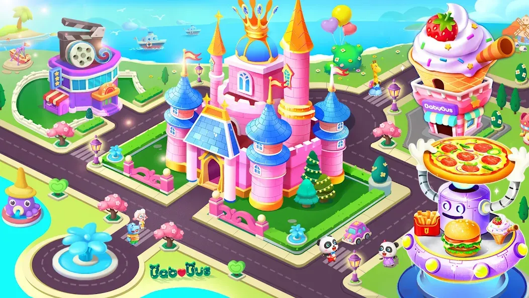 Baby Panda's City [МОД: Много денег, Монет и Все открыто] Screenshot 1