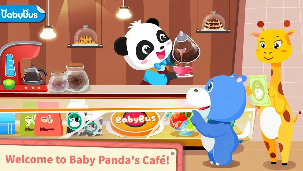 Baby Panda’s Summer: Café [МОД: Деньги, Монеты и Меню MOD] Screenshot 1
