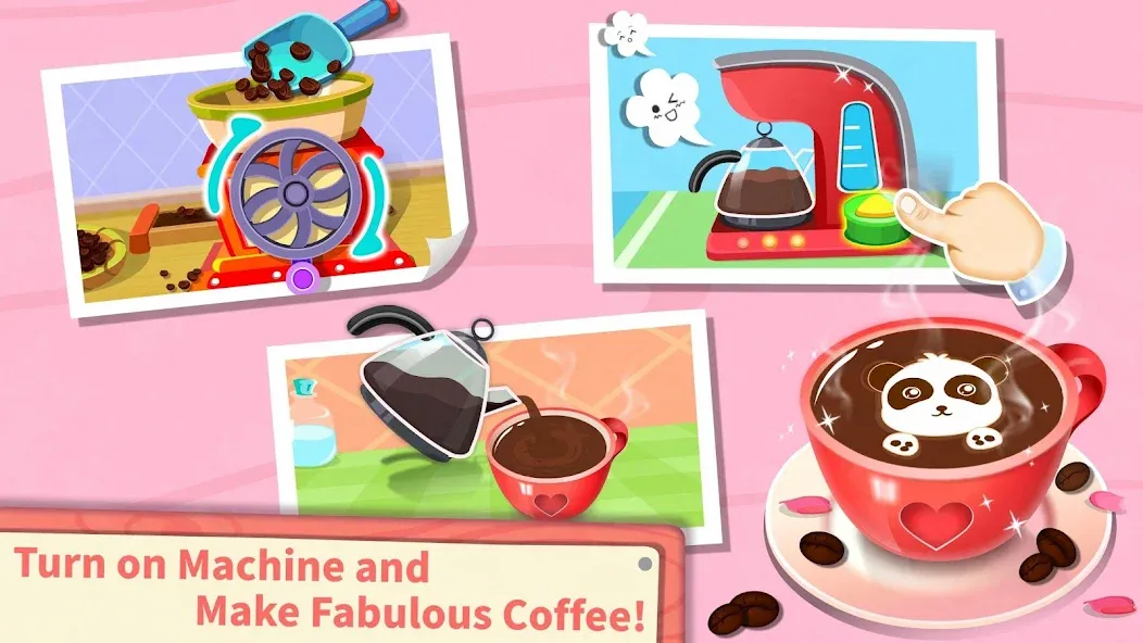 Baby Panda’s Summer: Café [МОД: Деньги, Монеты и Меню MOD] Screenshot 3
