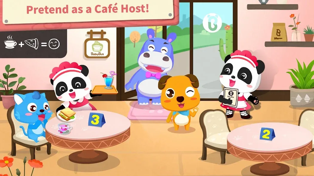 Baby Panda’s Summer: Café [МОД: Деньги, Монеты и Меню MOD] Screenshot 4