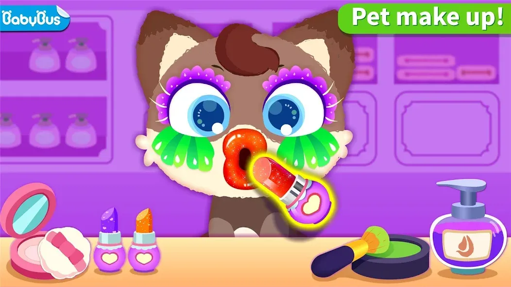 Little Panda's Pet Salon [МОД: Меню, Бесконечные монеты и Открытые уровни] Screenshot 1