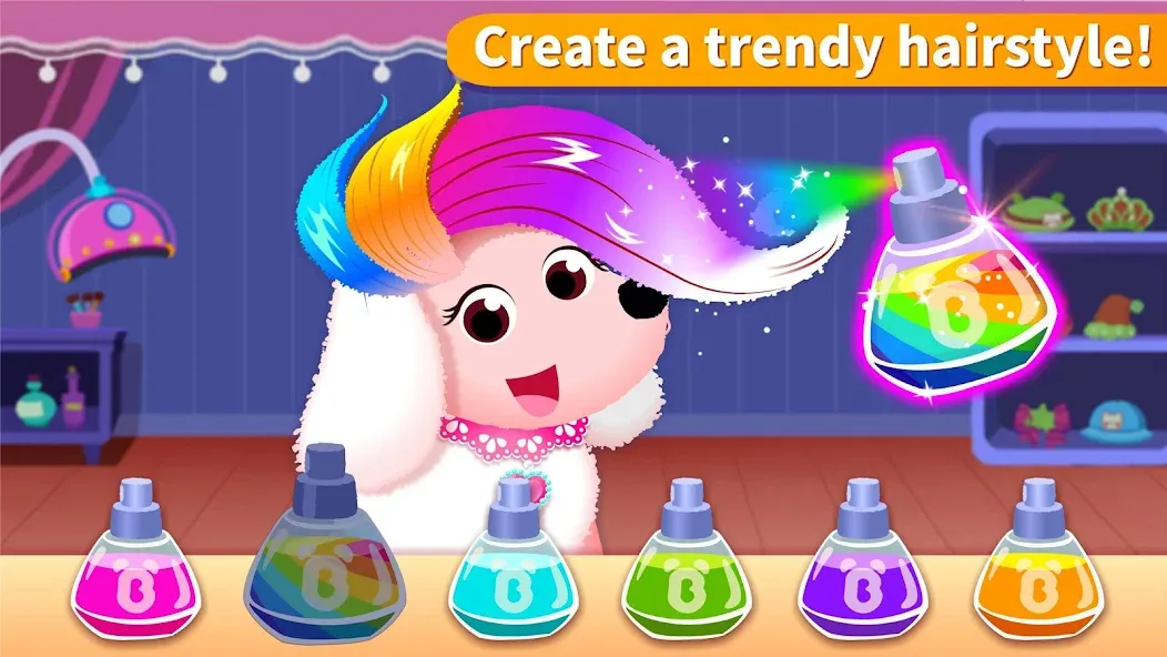Little Panda's Pet Salon [МОД: Меню, Бесконечные монеты и Открытые уровни] Screenshot 3