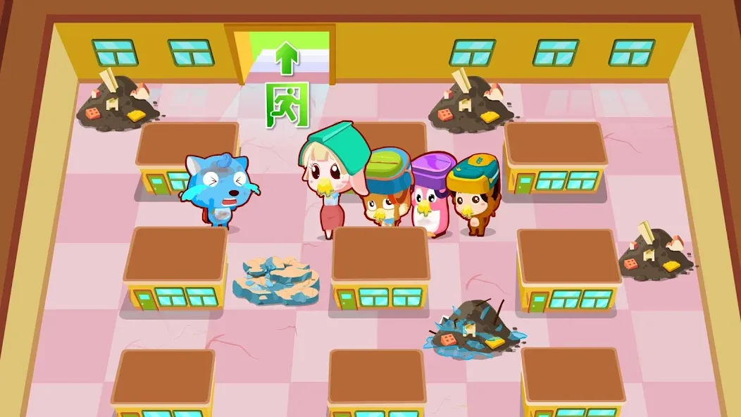 Baby Panda Earthquake Safety 1 [МОД: Много монет, Открытые уровни и Мега MOD] Screenshot 2