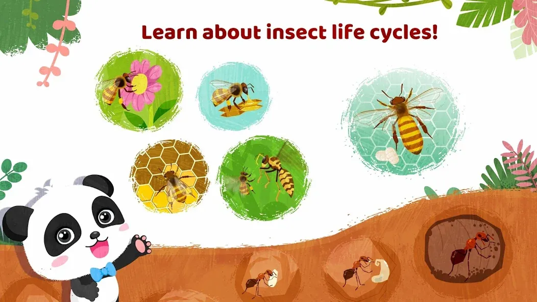 Little Panda's Insect World [МОД: Меню, Бесконечные монеты и Открытые уровни] Screenshot 4