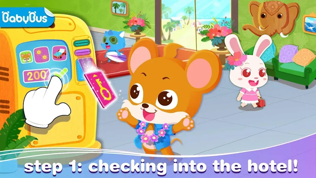 Baby Panda’s Summer: Vacation [МОД: Деньги, Монеты и Меню MOD] Screenshot 1