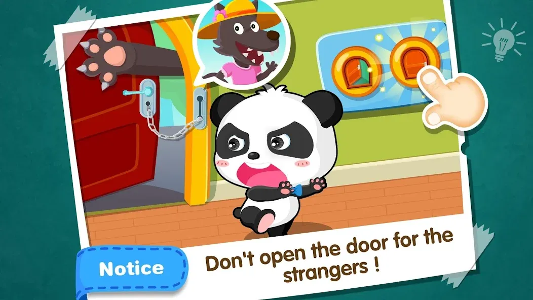 Baby Panda Home Safety [МОД: Деньги, Монеты и Меню MOD] Screenshot 3