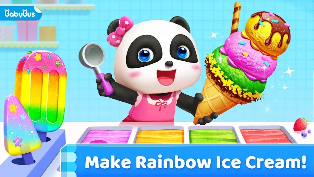 Little Panda's Ice Cream Games [MOD: Много монет/Энергии] - Скриншот 1