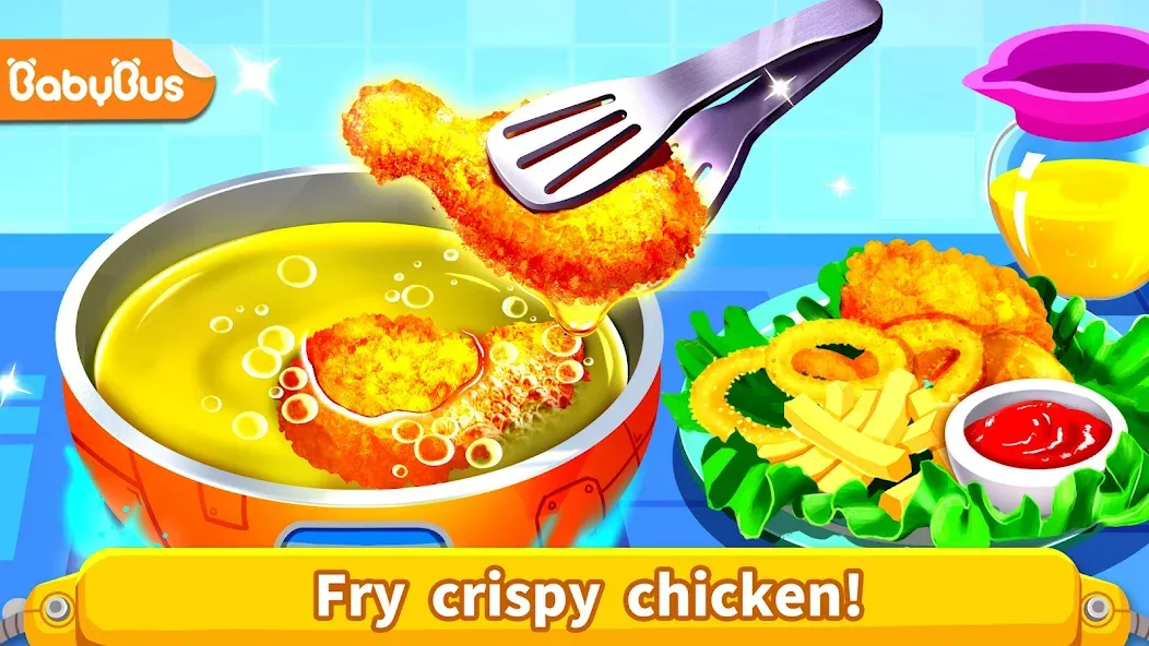 Little Panda's Space Kitchen [МОД: Меню, Бесконечные монеты и Открытые уровни] Screenshot 1