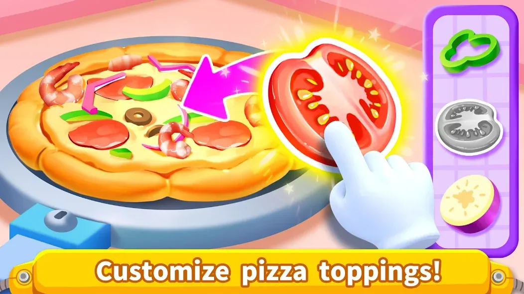 Little Panda's Space Kitchen [МОД: Меню, Бесконечные монеты и Открытые уровни] Screenshot 2