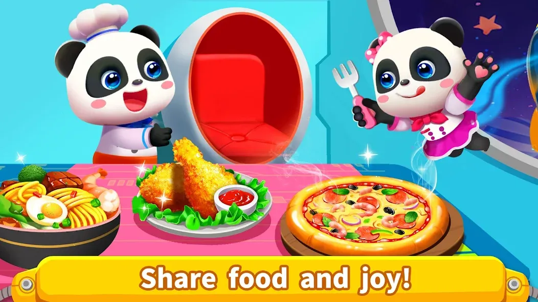 Little Panda's Space Kitchen [МОД: Меню, Бесконечные монеты и Открытые уровни] Screenshot 4