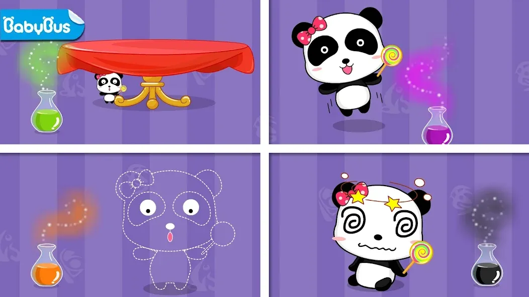 Baby Panda's Color Mixing [МОД: Все открыто, Дополнительные деньги и Меню MOD] Screenshot 1