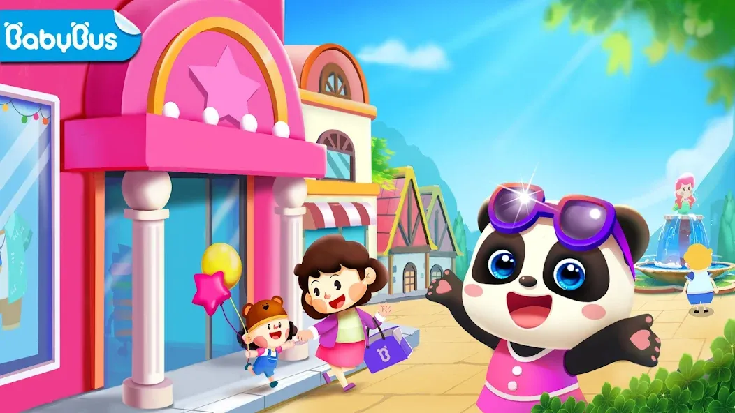 Little Panda's Town: Mall [МОД: Меню, Бесконечные монеты и Открытые уровни] Screenshot 1