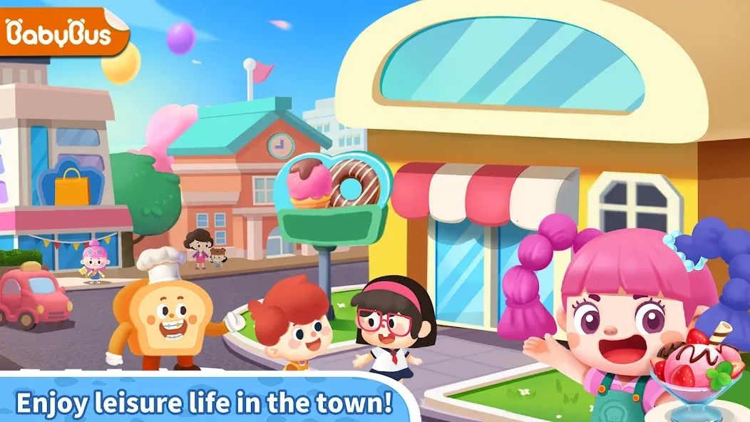 Little Panda's Town: Street [МОД: Деньги, Монеты и Меню MOD] Screenshot 1