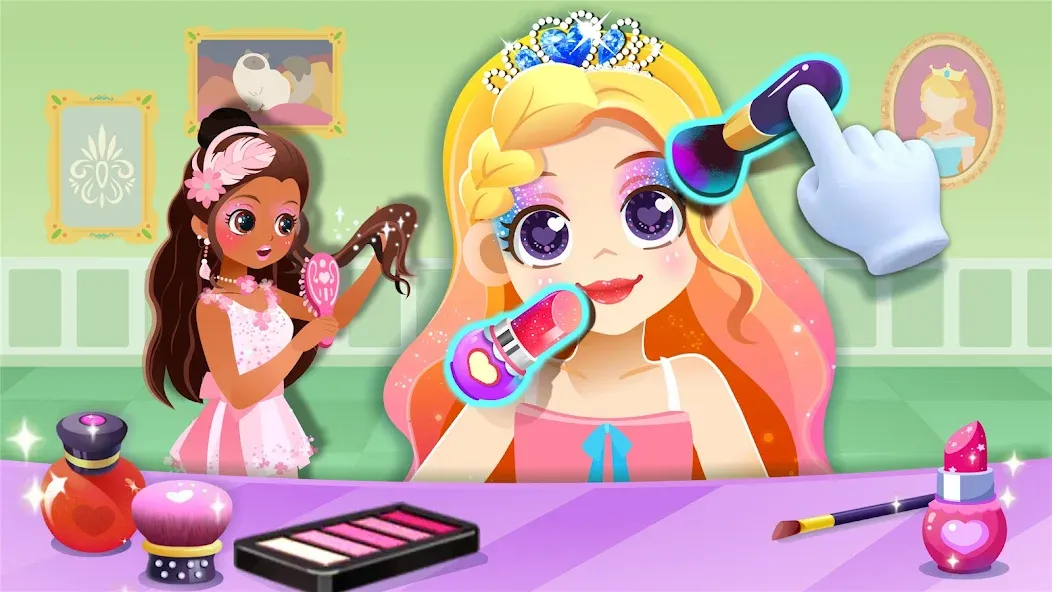 Little Panda: Princess Makeup [МОД: Все открыто, Дополнительные деньги и Меню MOD] Screenshot 2