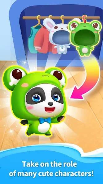Talking Baby Panda-Virtual Pet [МОД: Все открыто, Дополнительные деньги и Меню MOD] Screenshot 2