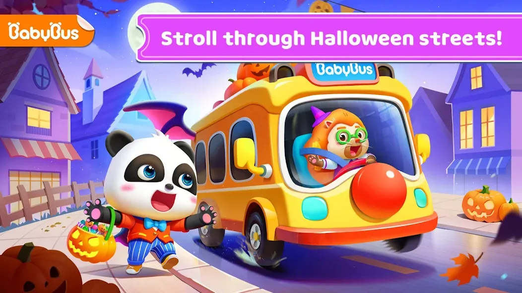 Baby Panda's School Bus [МОД: Меню, Бесконечные монеты и Открытые уровни] Screenshot 1