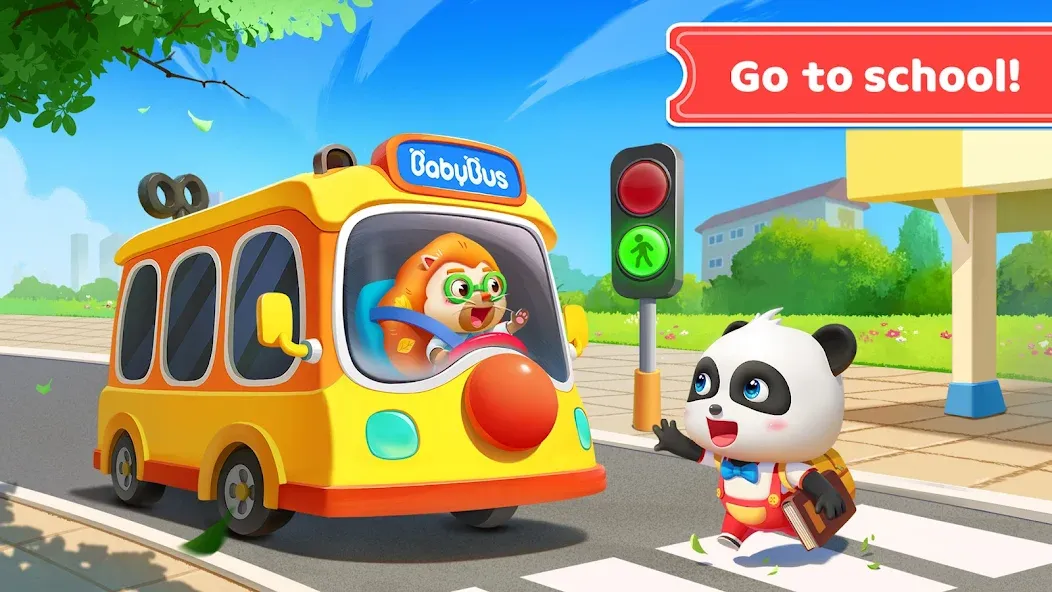 Baby Panda's School Bus [МОД: Меню, Бесконечные монеты и Открытые уровни] Screenshot 4