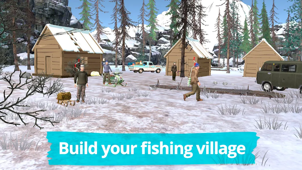 Fishing in the Winter. Lakes. [МОД: Много монет, Открытые уровни и Мега MOD] Screenshot 2