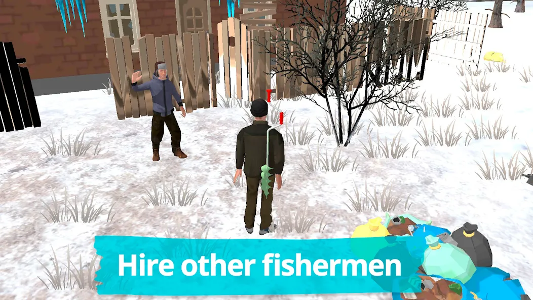 Fishing in the Winter. Lakes. [МОД: Много монет, Открытые уровни и Мега MOD] Screenshot 3