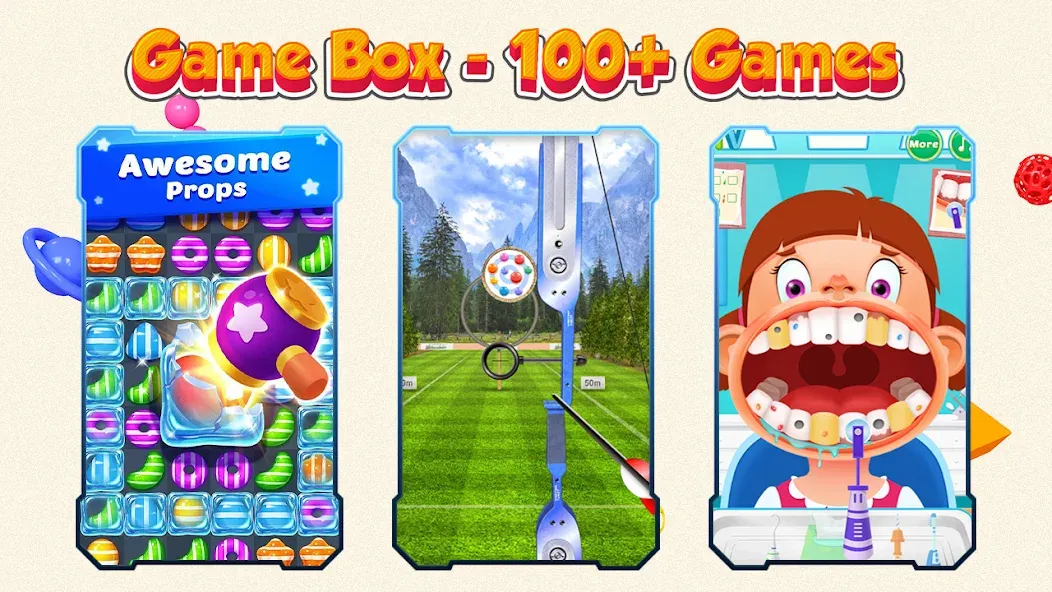 Game Box - 100+ Games (Гейм Бокс) [МОД: Много монет, Открытые уровни и Мега MOD] Screenshot 2