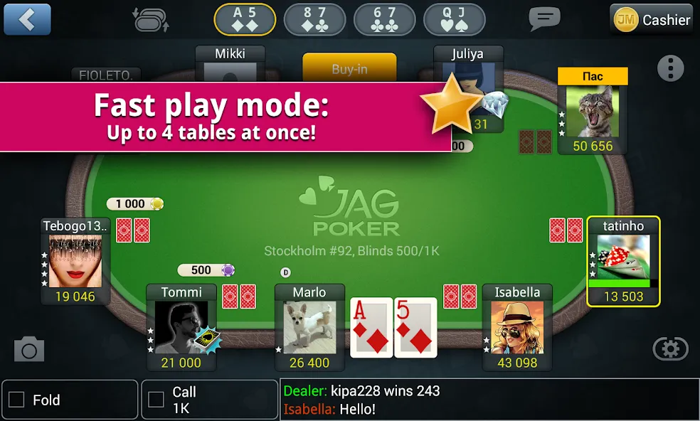 Jag Poker HD (Яг Покер ХД) [МОД: Много денег, Монет и Все открыто] Screenshot 2