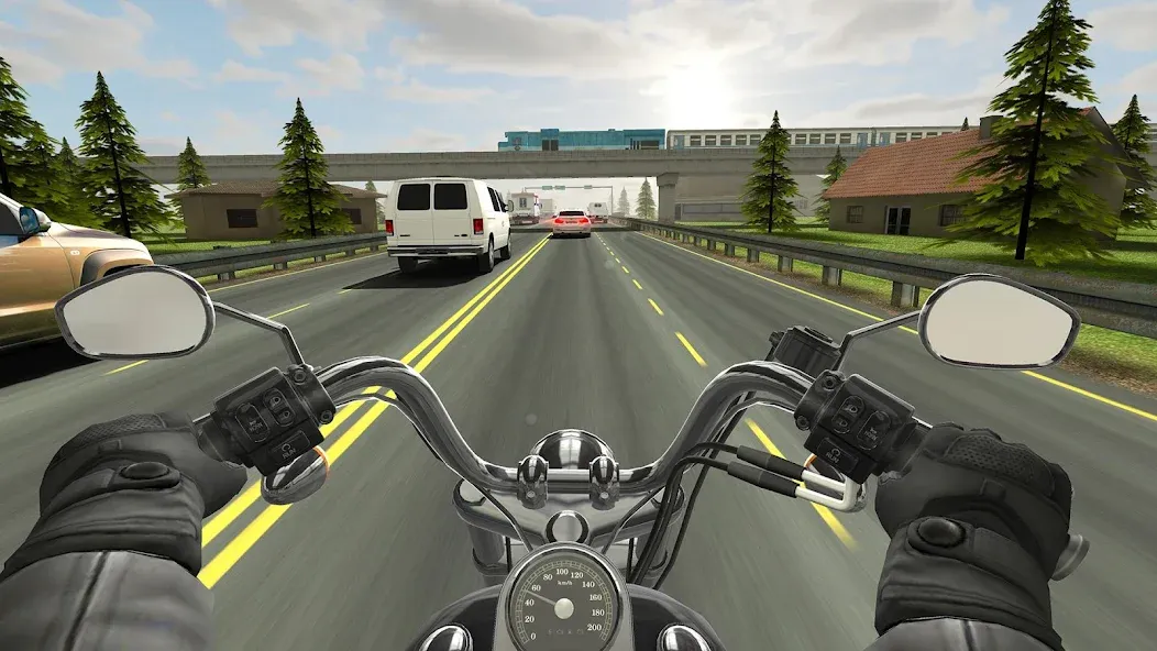Traffic Rider (Трафик Райдер) [МОД: Много монет, Открытые уровни и Мега MOD] Screenshot 1