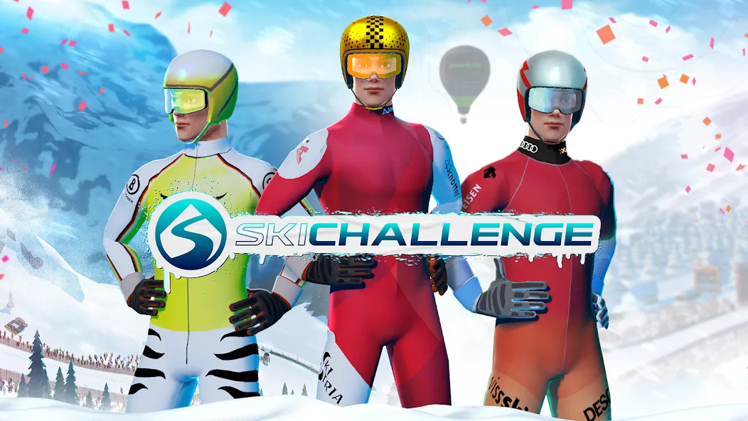 Ski Challenge (Ски Челлендж) [МОД: Меню, Бесконечные монеты и Открытые уровни] Screenshot 1