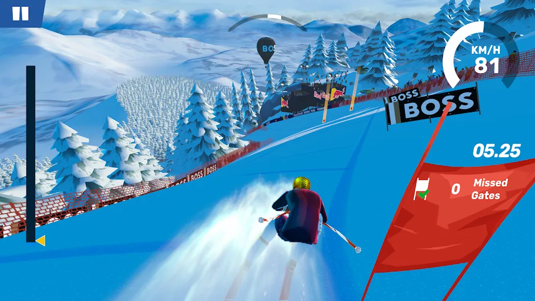Ski Challenge (Ски Челлендж) [МОД: Меню, Бесконечные монеты и Открытые уровни] Screenshot 2